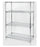 Health Care Logistics Metro Wire Shelving 4 Shelves Adjustable Chrome-Plated - 17209
