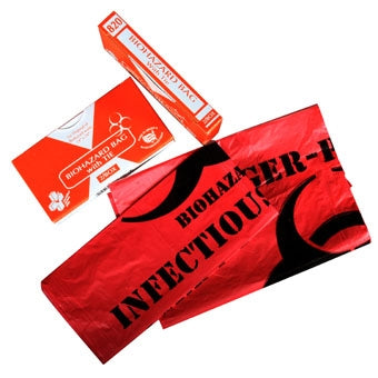 Certified Safety Biohazard Waste Bag 7 - 10 gal. Red 24 X 24 Inch - R216-123
