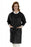 Valumax International ValuMax Extra-Safe Lab Coat Black Medium Long Sleeves Knee Length - 3660BK