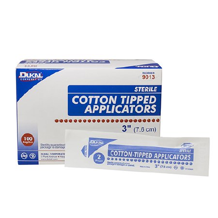 Dukal Dukal Swabstick DUKAL Cotton Tip Wood Shaft 3 Inch Sterile 2 Pack - 9013