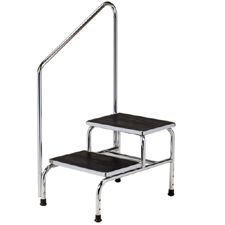 Clinton Industries Step Stool 2-Step Chrome Plated Steel 17.25 Inch - T-6850