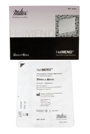 Miltex HeliMEND Absorbable Collagen Membrane Collagen 30 X 40 mm - 62-205