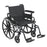 Drive Medical Viper Plus GT Lightweight Wheelchair Dual Axle Full Length Arm Flip Back, Padded, Removable Arm Style Mag Wheel Black 22 Inch Seat Width 350 lbs. Weight Capacity - PLA422FBFAAR-SF