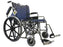 Alimed MRI Non-Magnetic Wheelchair Full Length Arm Padded Arm Style Mag Wheel Burgundy 20 Inch Seat Width 250 lbs. Weight Capacity - 936735
