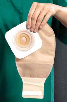 Convatec Natura + Ostomy Pouch Two-Piece System 12 Inch Length 1-1/4 to 1-3/4 Inch Stoma Drainable, Tail Closure - 416422
