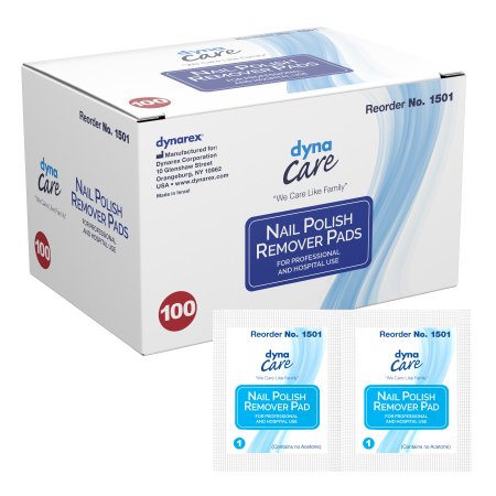 DynaCare - Nail Polish Remover Pad dynaCare 1.97 X 2.48 Inch - 1501