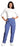 Landau Uniforms - Scrub Pants Cargo Large Ceil Blue Female - 8501BCPLG