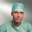 Molnlycke Surgeon Cap One Size Fits Most Green Ties - 621301