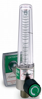 Allied Healthcare Timeter Sure Grip Oxygen Flowmeter Single 0 - 15 LPM DISS Outlet Oxequip Adapter - 15003-03
