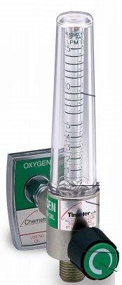 Timeter Sure Grip - Oxygen Flowmeter Single 0 - 15 LPM DISS Outlet Oxequip Adapter - 15003-03