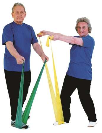 Fabrication Enterprises Thera-Band Exercise Resistance Band Green 25 Yard Medium Resistance - 10-1238
