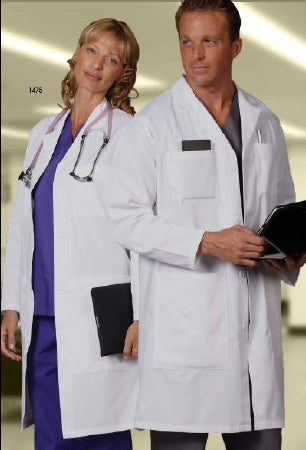 Fashion Seal Uniforms - Lab Coat White Small Knee Length Reusable - 1475 S