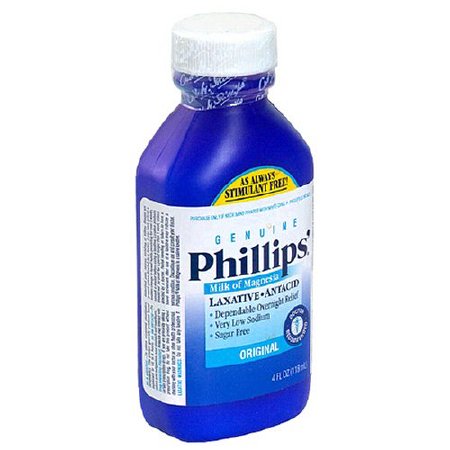 Phillips' Milk of Magnesia - Laxative Original Flavor Liquid 4 oz. 400 mg / 5 mL Strength Magnesium Hydroxide - 31284355104