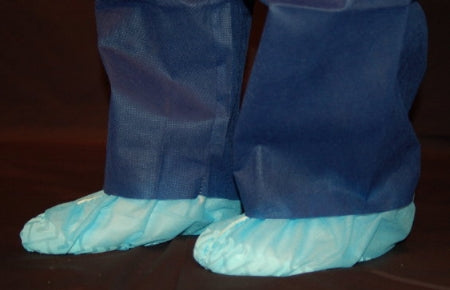 Welmed Shoe Cover X-Large Shoe High Heavy Grip Blue NonSterile - 9100-431XL