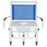 Mjm International Bariatric Shower Chair  - S126-5BAR-DDA-SQ-PAIL