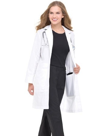 Landau Uniforms - Lab Coat White Size 8 Knee Length Reusable - 3165WWXY8