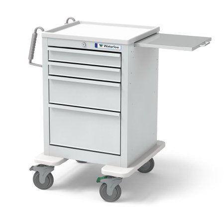 Waterloo Industries Short Value Cart Steel 23 X 24.5 X 36 Inch 4 Drawers Light Gray - ESGKU-3369-LTG