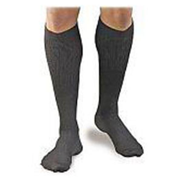 Fla Orthopedics Inc Dress Socks Compression Activa Knee High Closed Toe Small M Men <7 Pnstrp Blk Ea - H3461