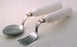 Alimed Grip-Tight Soup Spoon Swivel White Stainless Steel / Nylon Coated - 80844
