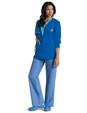 Landau Uniforms - Warm-Up Jacket Royal Blue 2X-Large Hip Length Reusable - 7535BEPXXL