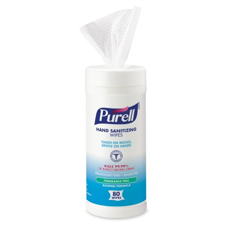 Gojo Hand Sanitizing Wipe Purell 80 Count Ethyl Alcohol Wipe Canister - 9030-12