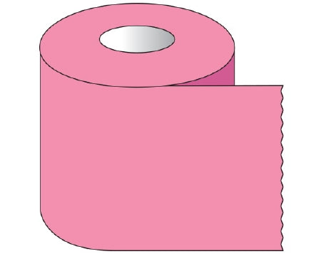 Shamrock Scientific Shamrock Blank Label Tape Multipurpose Label Without Legend Rose 1 X 500 Inch - ST-10-11