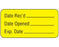 Shamrock - Pre-Printed / Write On Label Advisory Label Yellow Vac Date Rec’d. _____ / Date Opened _____ … Black Quality Control Label 3/4 X 1-1/2 Inch - UPCR-3015