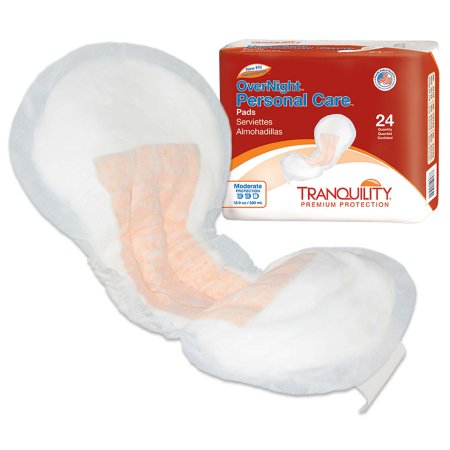 Tranquility - Bladder Control Pad 7-1/4 X 16-1/2 Inch Heavy Absorbency Superabsorbant Core One Size Fits Most Adult Unisex Disposable - 2382