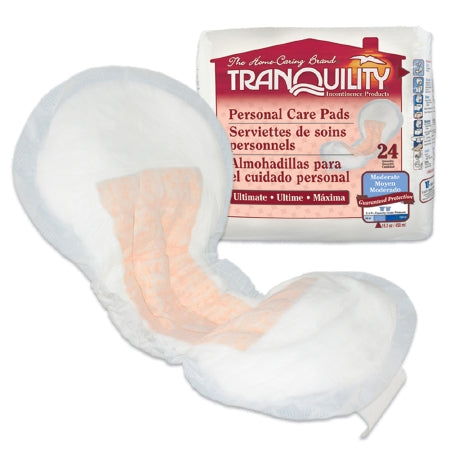 Principle Business Enterprises TranquilityUltimate Bladder Control Pad 13-1/2 Inch Length Heavy Absorbency Polymer One Size Fits Most Unisex Disposable - 2381
