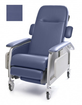 Graham-Field Lumex Clinical Care 3-Position Recliner Royal Blue Patriot Plus Fabric Four Tente Swivel Caster, Three Locking Caster Four Tente Swivel Caster, Three Locking Caster - FR577RG454