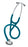 3M Littmann Master Cardiology Cardiology Stethoscope Caribbean Blue 1-Tube 27 Inch Tube Single Head Chestpiece - 2178