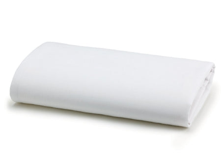 Medline - Bed Sheet Flat Sheet 60 X 104 Inch White Cotton 55% / Polyester 45% Reusable - MDTFS4M04N