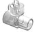 Tri-Anim Health Services In-line MDI Adapter - 42-RTC24-VEA