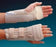 Rolyan D-Ring with MCP Support - Wrist Brace Aluminum / Polyester / Cotton / Foam / Polyester Left Hand Beige Large - A6127