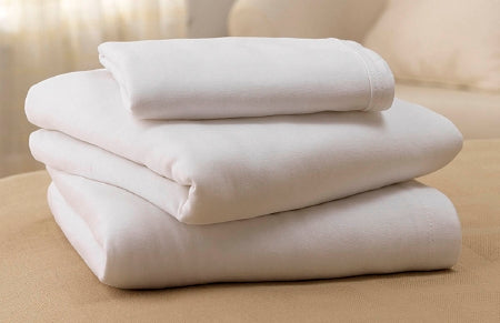 Soft-Fit - Stretcher Sheet Fitted Sheet 27 X 78 X 9 Inch White Cotton 55% / Polyester 45% Reusable - Medline - MDTNC4J15