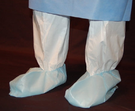 Welmed Shoe Cover X-Large Knee High Heavy Grip Blue NonSterile - 9100-435XL