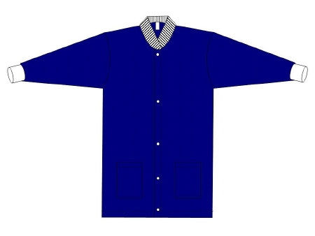Welmed Warm-Up Jacket Blue Medium Long Sleeves Hip Length - 1230-730
