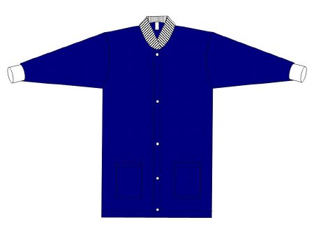 Welmed Warm-Up Jacket Blue Large Long Sleeves Hip Length - 1230-732L