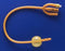 Teleflex Medical Rusch Gold Foley Catheter 3-Way Standard Tip 30 cc Balloon 18 Fr. Silicone Coated Latex - 183430180