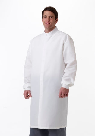 ASEP - Lab Coat White Medium Knee Length Reusable - 6623BQWM