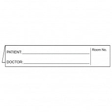 First Healthcare Products ID Sheet Tape Communication Fill In Patient:_____________Room No:/Doctor:______________ White 1 X 5 Inch - 4266F-01