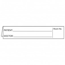 First Healthcare Products - Pre-Printed Label Advisory Label White Cardstock Patient_Doctor_ Black Patient Information 1 X 5 Inch - 4266F-01