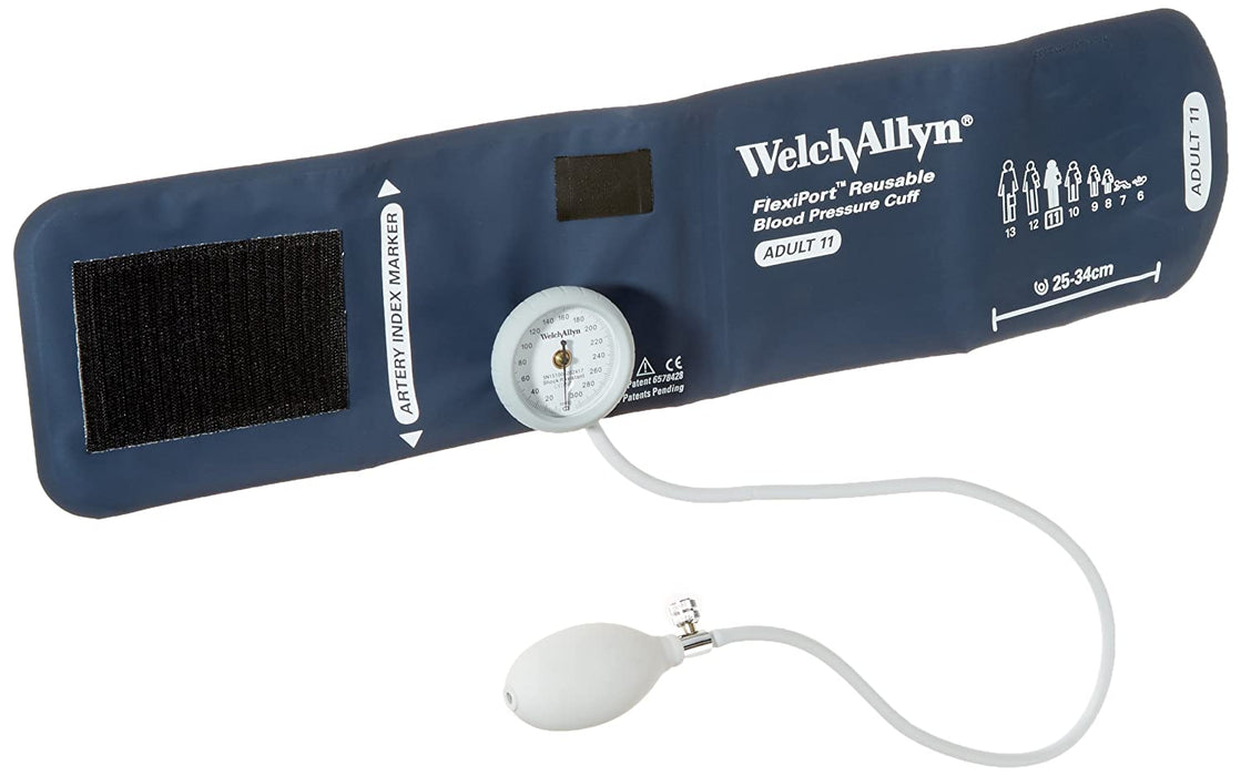 Welch Allyn Gauge with Durable One Piece Cuff, Adult - DS44-11