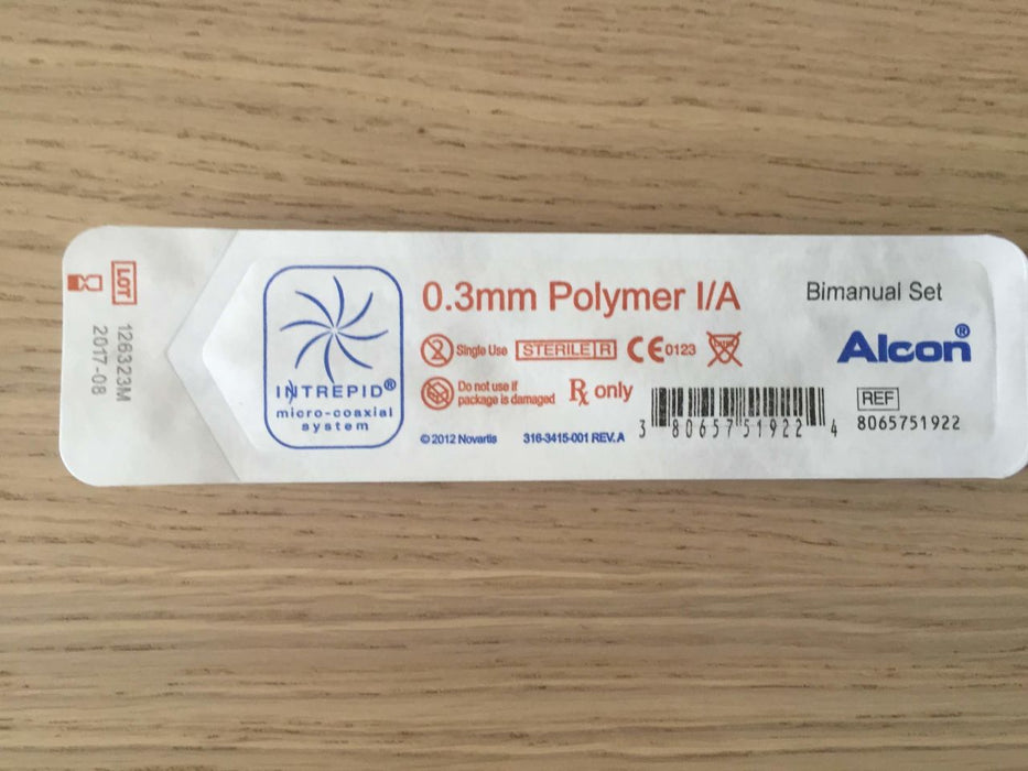 Alcon BIMANUAL SET, I/A INTREPID HNDPIECE 0.3MM POLYER (6/BX) - 8065751922