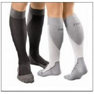BSN Medical JOBSTSport Compression Socks Knee High Large Black /Gray Closed Toe - 7528912