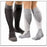 BSN Medical JOBSTSport Compression Socks Knee High Large Black /Gray Closed Toe - 7528912