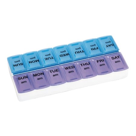 Apex Weekly Twice-a-Day - Pill Organizer Large 7 Day 2 Dose - 554844