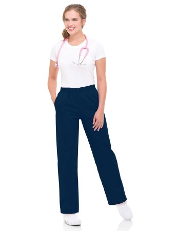 Landau Uniforms - Scrub Pants Large / Petite Navy Blue Female - 8327BNP PET LRGE