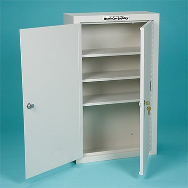Health Care Logistics - Narcotic Cabinet 20 Gauge Steel 3 Shelves 2 Locks - 3886