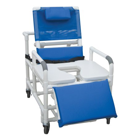 Mjm International Bariatric Reclining Shower Chair  Pvc Frame 24 Inch Height - 196-30-BAR-SSDE